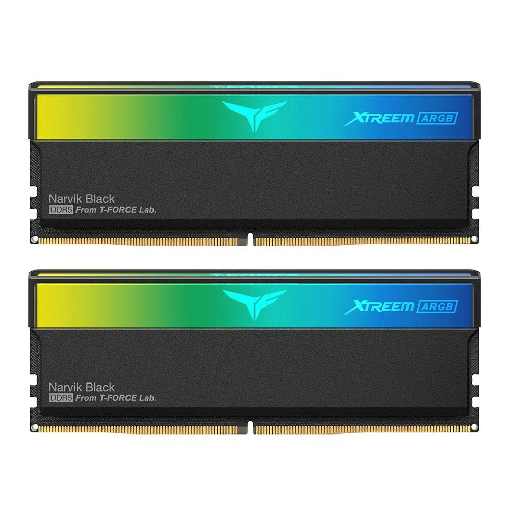 A large main feature product image of Team T-Force Xtreem ARGB 32GB Kit (2x16GB) DDR5-6000 C30