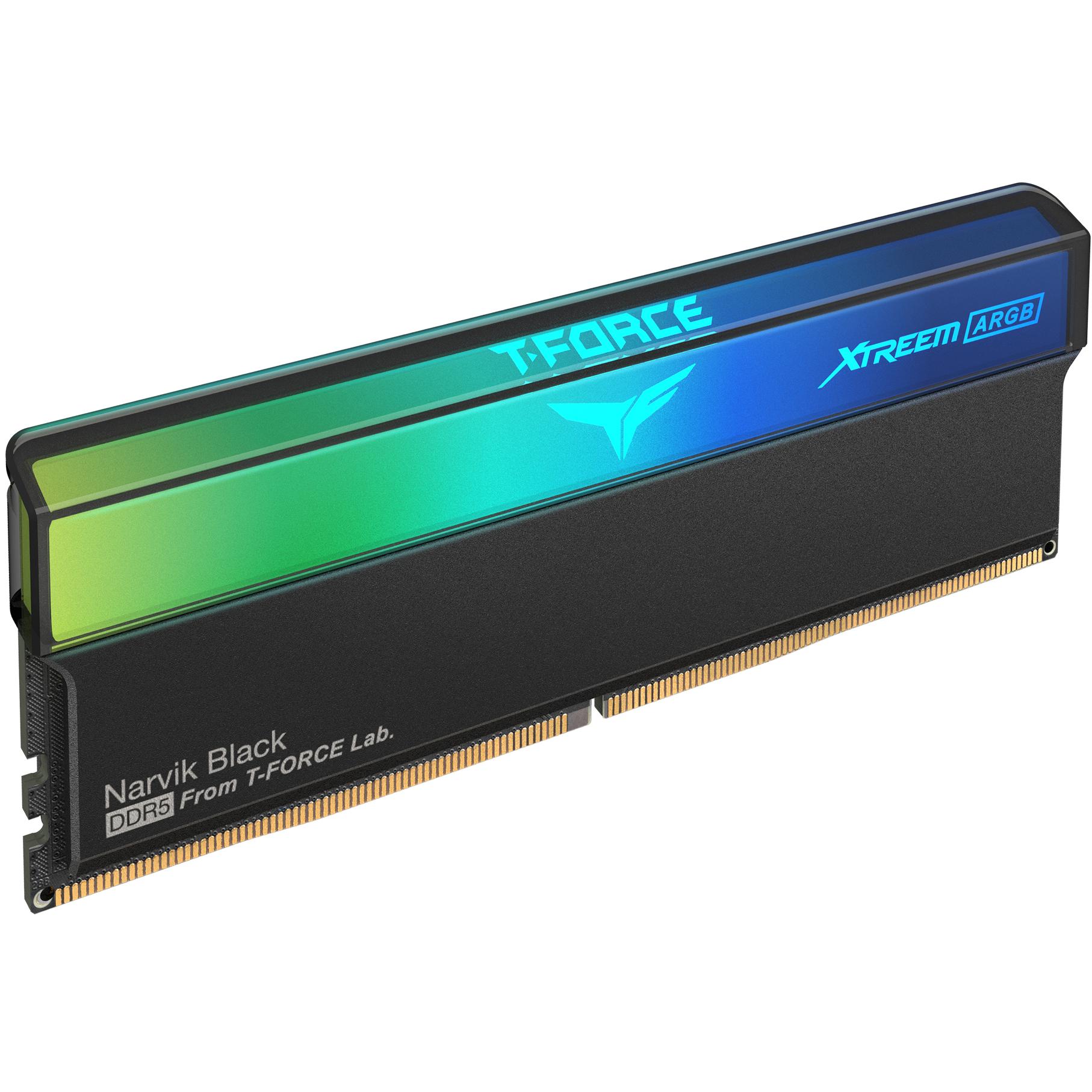A large main feature product image of Team T-Force Xtreem ARGB 32GB Kit (2x16GB) DDR5-6000 C30