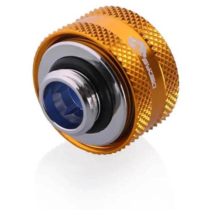 A large main feature product image of Bykski G1/4" 16mm Hard Tube Compression Fitting (Gold)
