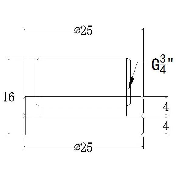 A large main feature product image of Bykski G1/4" Pass Thru Fitting (Black)