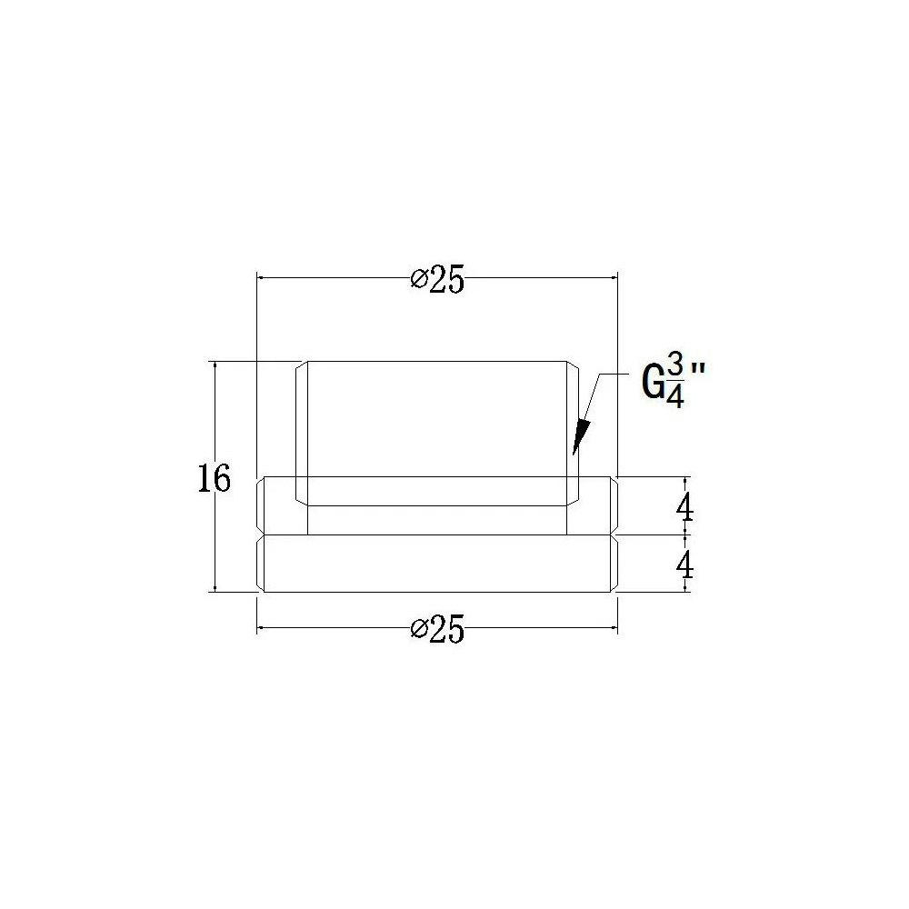 A large main feature product image of Bykski G1/4" Pass Thru Fitting (Black)