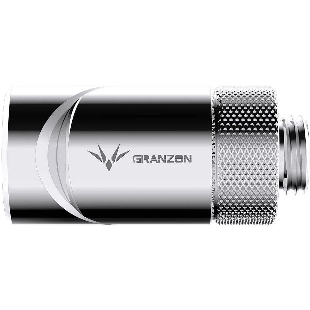 A large main feature product image of Bykski Granzon GD-SK G1/4" Male to Female 360 Degree Elbow Fitting (Silver)