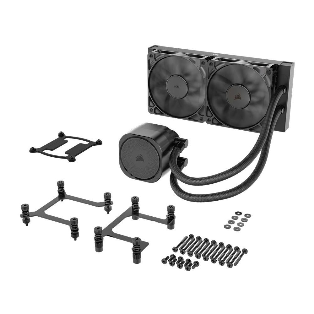 A large main feature product image of Corsair NAUTILUS 240 RS - 240mm AIO Liquid CPU Cooler (Black)