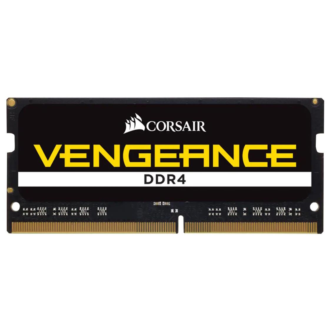 A large main feature product image of Corsair Vengeance 8GB Single (1x8GB) DDR4-3200 C22 SO-DIMM
