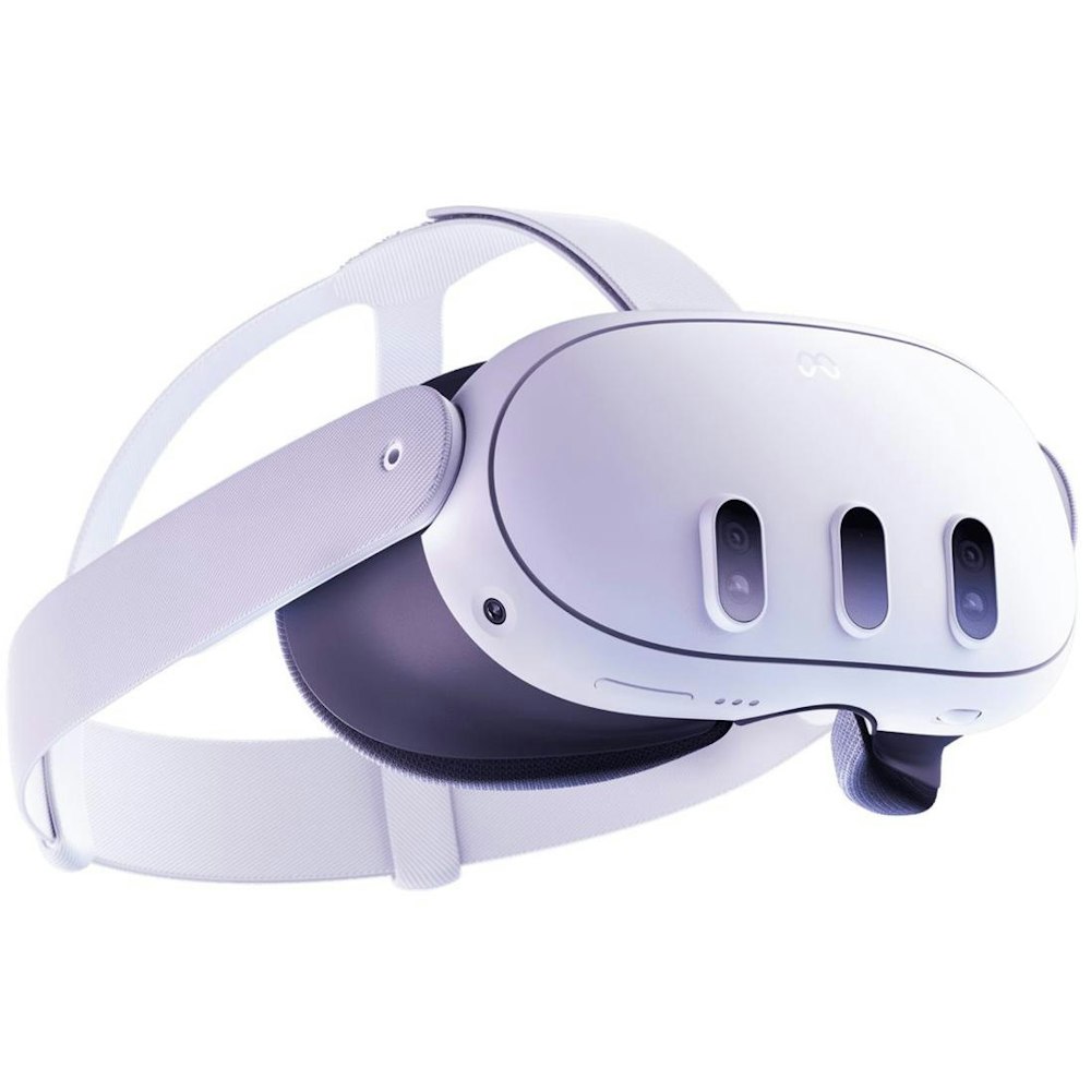 A large main feature product image of Meta Quest 3 Mixed Reality Headset w/ Touch Plus Controllers - 512GB