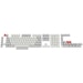 A product image of Keychron Double Shot OSA PBT Side-Printed Full Keycap Set (White)