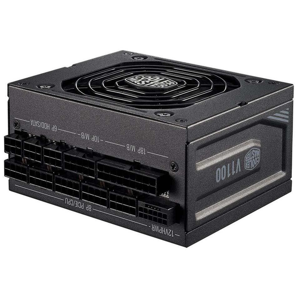 A large main feature product image of Cooler Master V SFX Platinum 1100W PCIe 5.1 ATX 3.1 Modular PSU