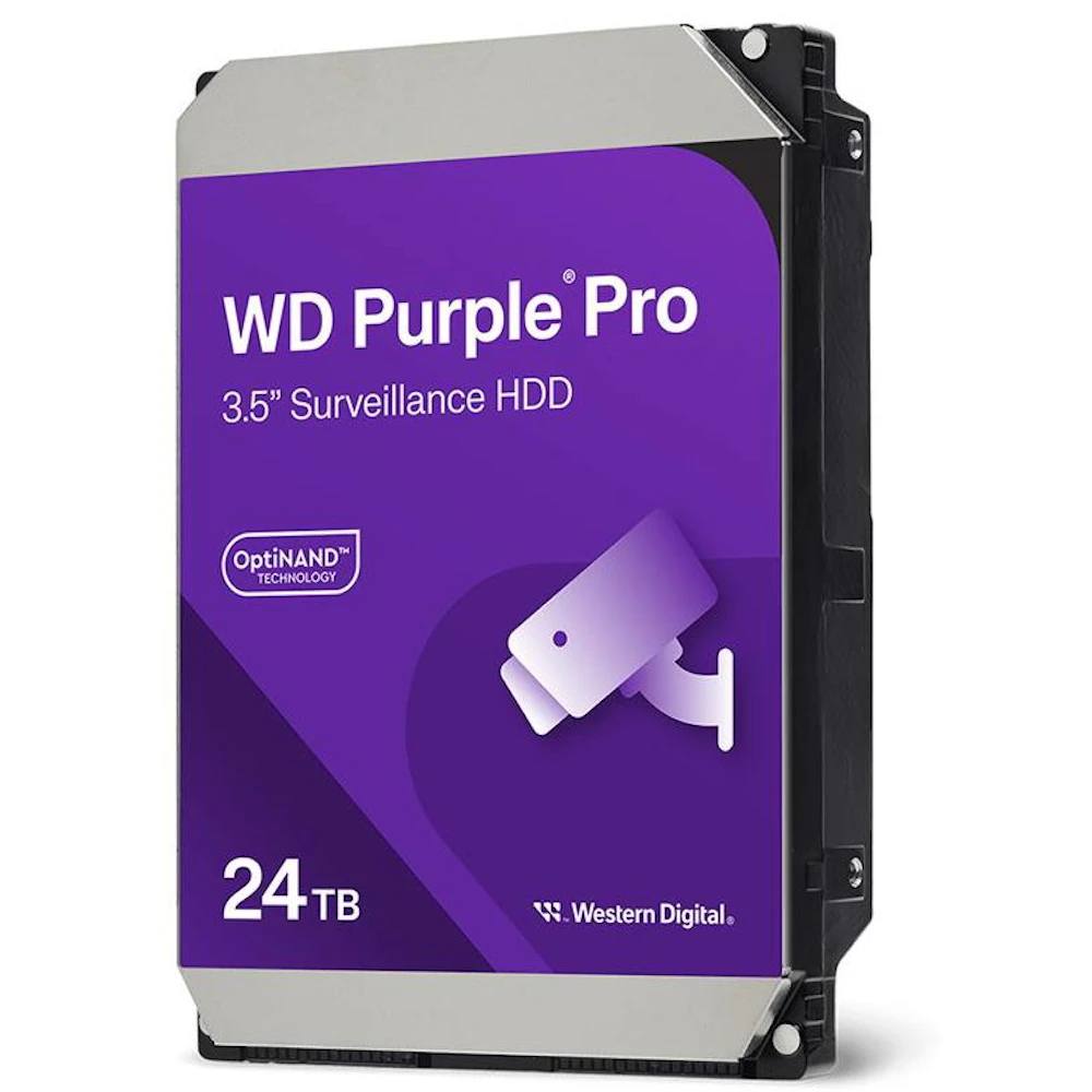 WD Purple Pro 3.5" Surveillance HDD - 24TB 512MB
