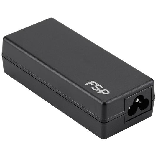 A large main feature product image of FSP 65W AC Universal Notebook Adaptor