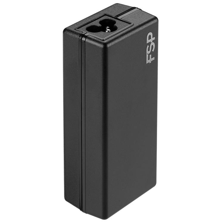 A large main feature product image of FSP 65W AC Universal Notebook Adaptor