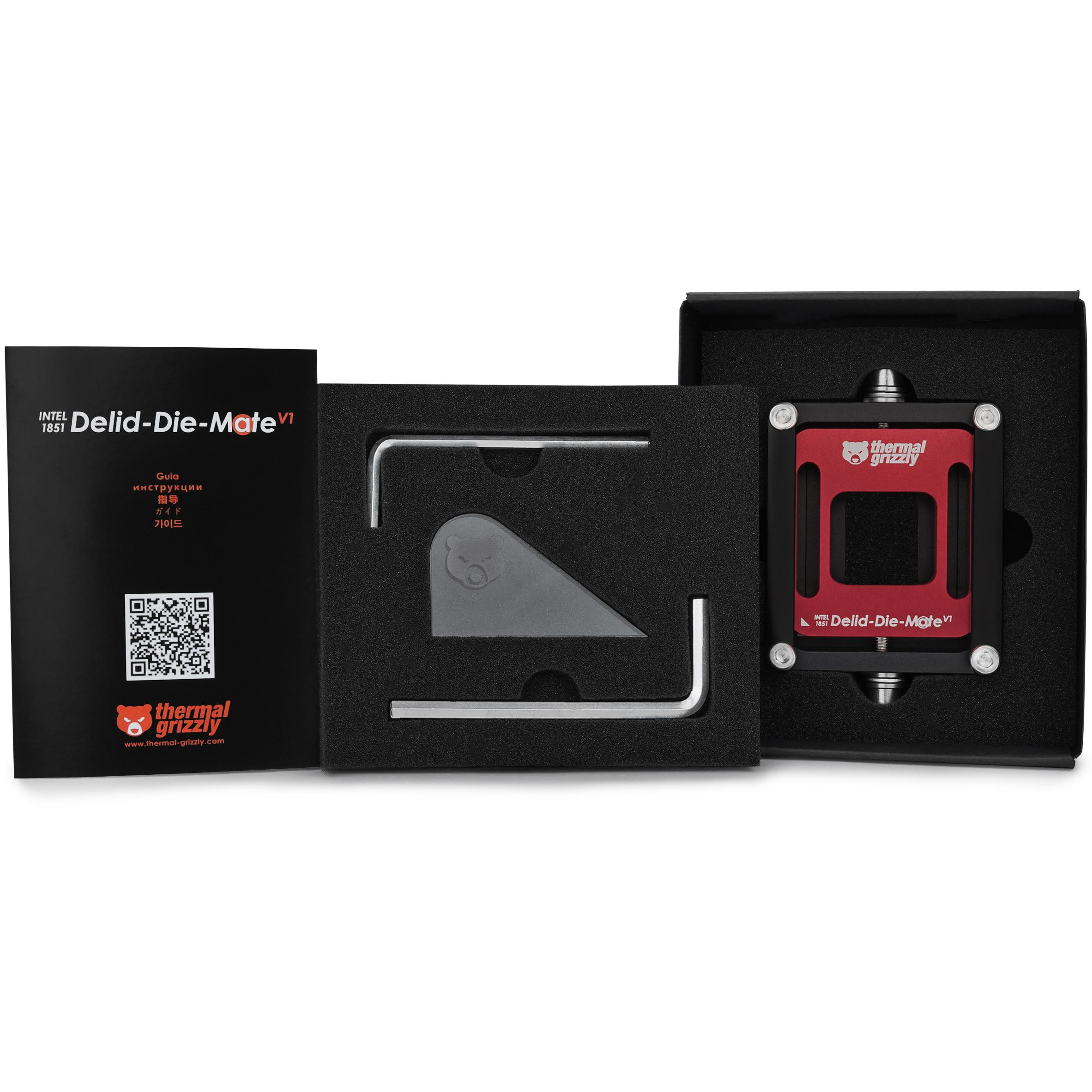 A large main feature product image of Thermal Grizzly Delid Die Mate - CPU Delidding Tool for Intel LGA1851