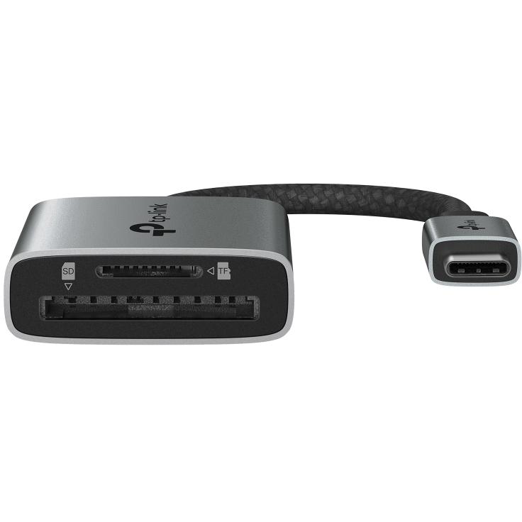 A large main feature product image of TP-Link UA430C - USB 3.0 Type-C to SD & microSD 3.0 Card Reader 