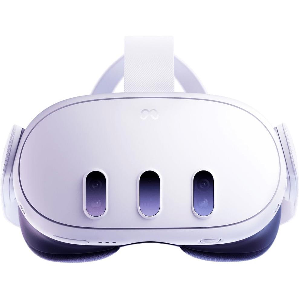 A large main feature product image of Meta Quest 3 Mixed Reality Headset w/ Touch Plus Controllers - 512GB