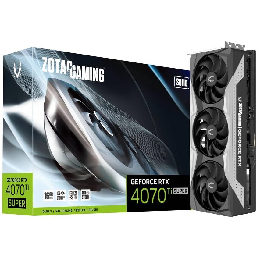 ZOTAC GAMING GeForce RTX 4070 Ti SUPER SOLID 16GB GDDR6X
