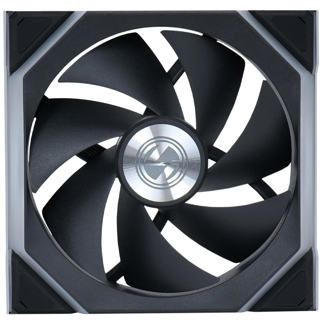 A large main feature product image of Lian Li UNI FAN SL120 Wireless - 120mm Modular Fan (Black)