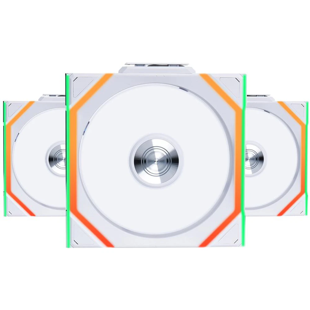 Lian Li UNI FAN SL120 Wireless - 120mm Modular Fan 3-Pack w/ Controller (White)