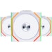 A product image of Lian Li UNI FAN SL120 Wireless - 120mm Modular Fan 3-Pack w/ Controller (White)