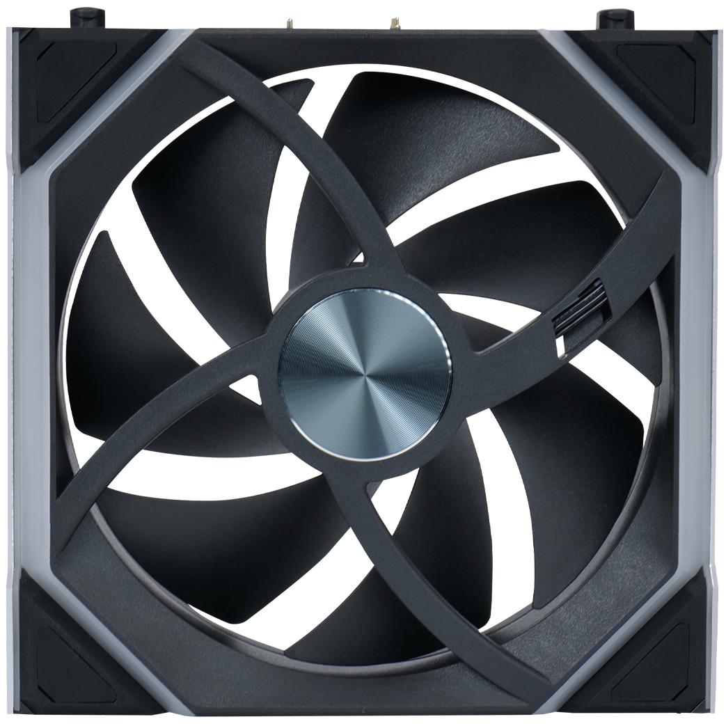 A large main feature product image of Lian Li UNI FAN SL120 Wireless - 120mm Reverse Blade Modular Fan (Black)
