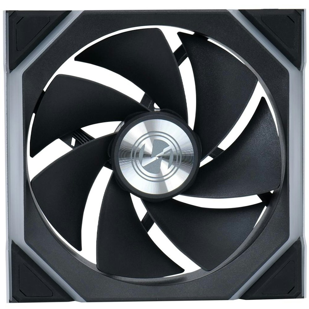 A large main feature product image of Lian Li UNI FAN SL120 Wireless - 120mm Reverse Blade Modular Fan (Black)