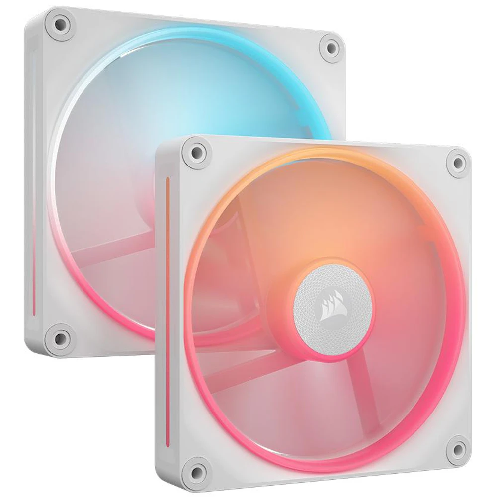 Corsair iCUE LINK LX140-R RGB - 140mm PWM Reverse Blade Modular Fan 2-Pack (White)