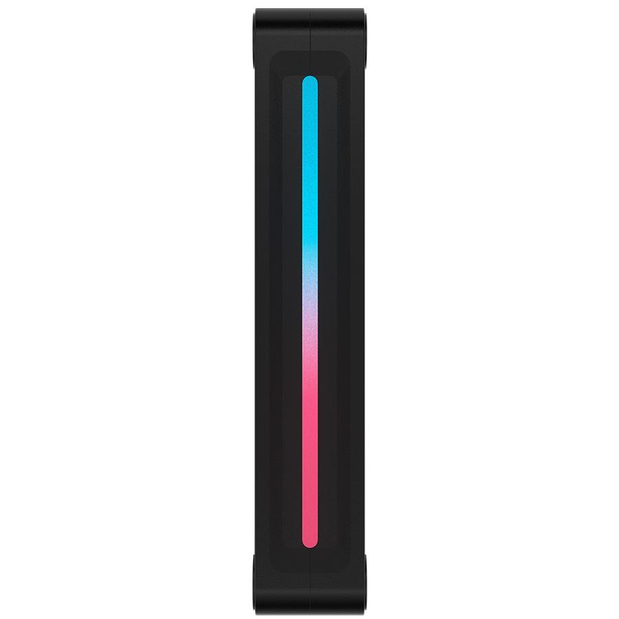 A large main feature product image of Corsair iCUE LINK LX140-R RGB - 140mm PWM Reverse Blade Modular Fan 2-Pack (Black)