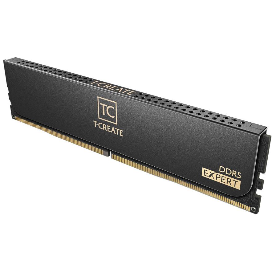 A large main feature product image of Team T-Create Expert 64GB Kit (2x32GB) DDR5-6000 C34