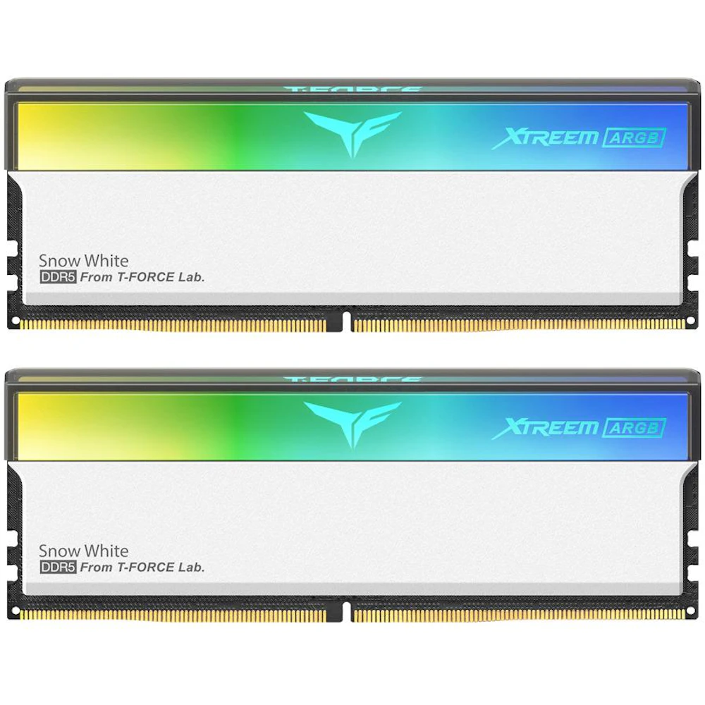 Team T-Force Xtreem ARGB 32GB Kit (2x16GB) DDR5-6000 C30 - White