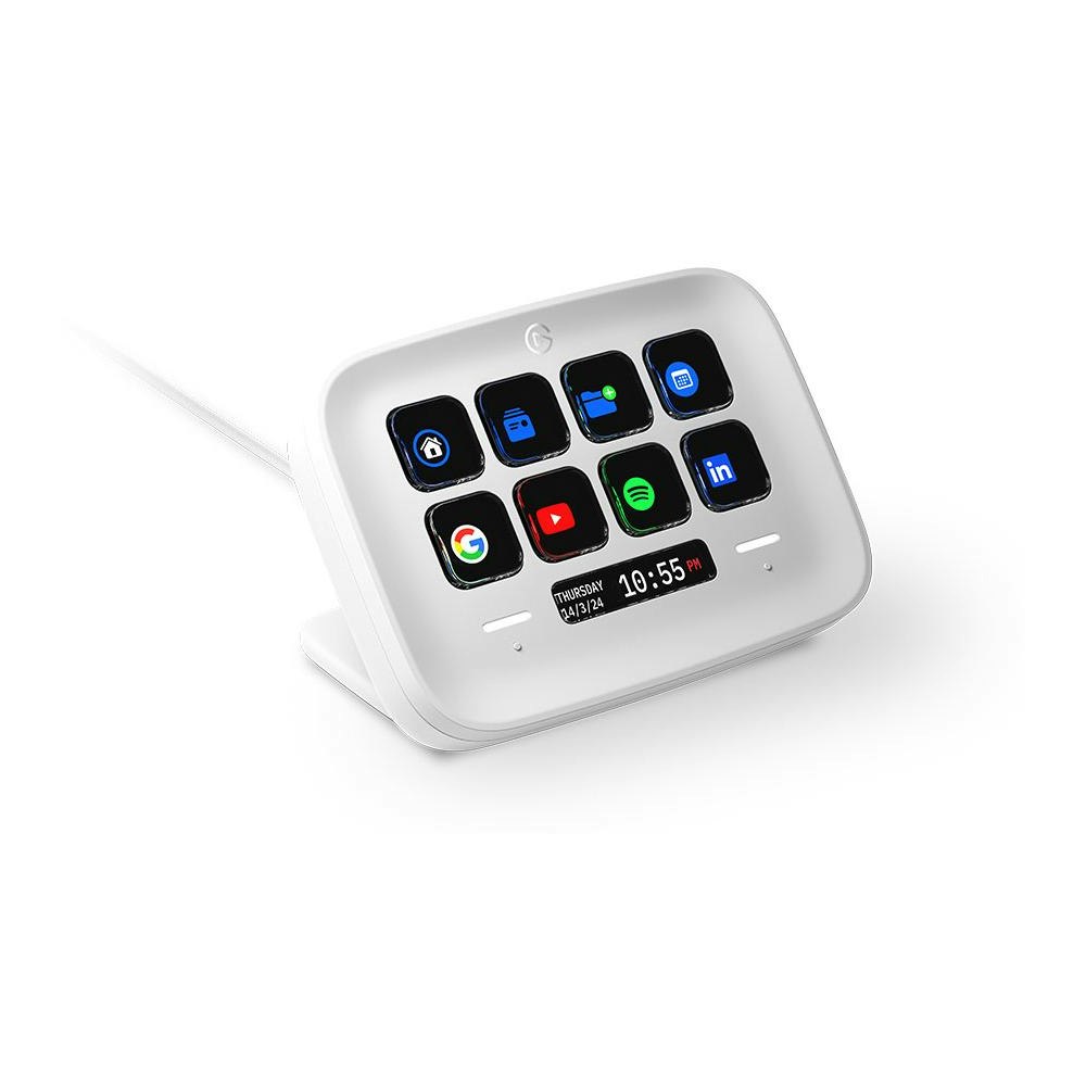 A large main feature product image of Elgato Stream Deck Neo - White