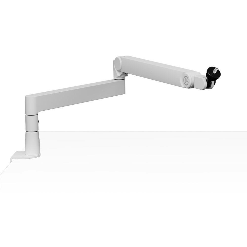 A large main feature product image of Elgato Wave Mic Arm Pro - White