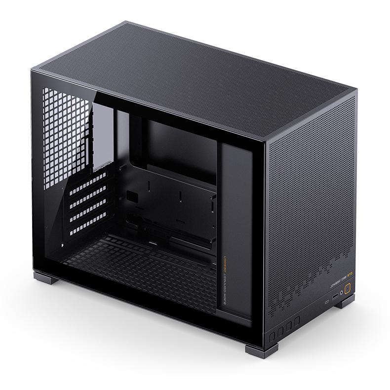 A large main feature product image of Jonsbo D32 Glass 24L Compact mATX Case (Black)