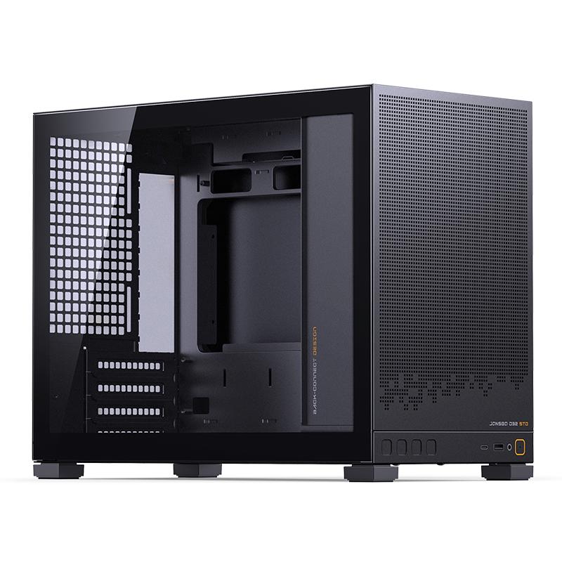 A large main feature product image of Jonsbo D32 Glass 24L Compact mATX Case (Black)