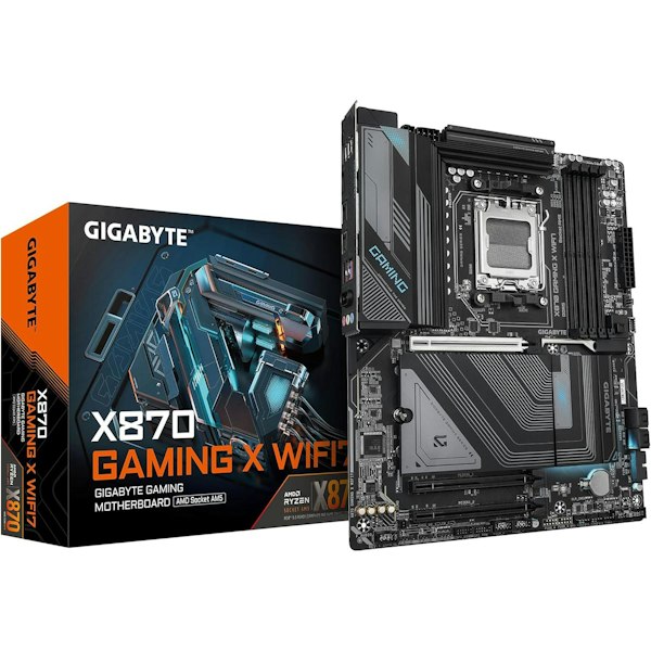 Gigabyte X870 GAMING X WiFi7 AM5 ATX Desktop Motherboard