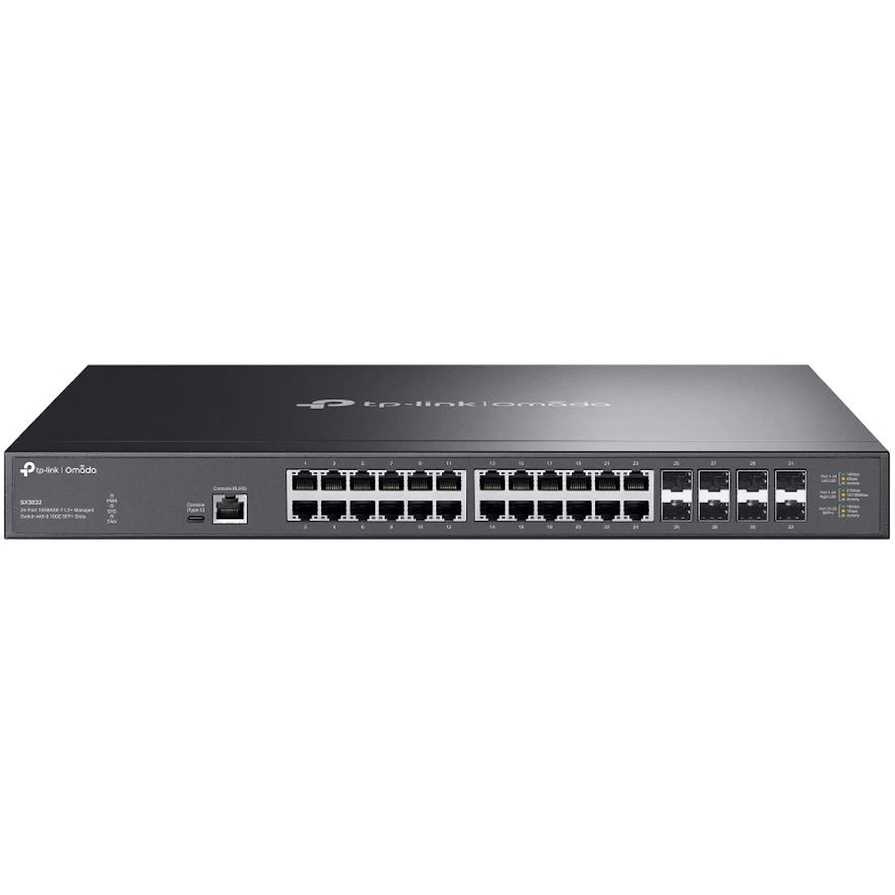 TP-Link Omada SX3832 - Omada 24-Port 10GBASE-T L2+ Managed Switch with 8 10GE SFP+ Slots