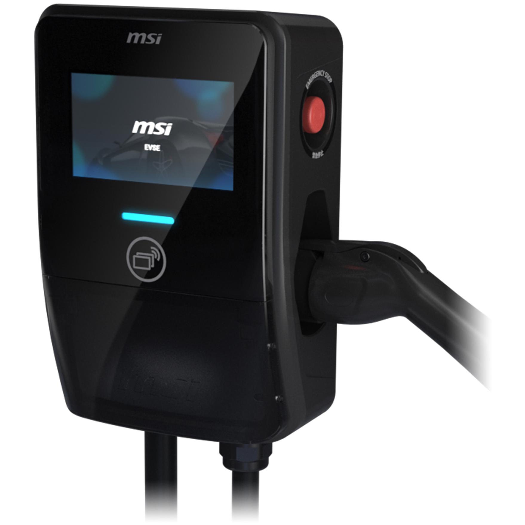 A large main feature product image of MSI Smart EV Charger EV Premium