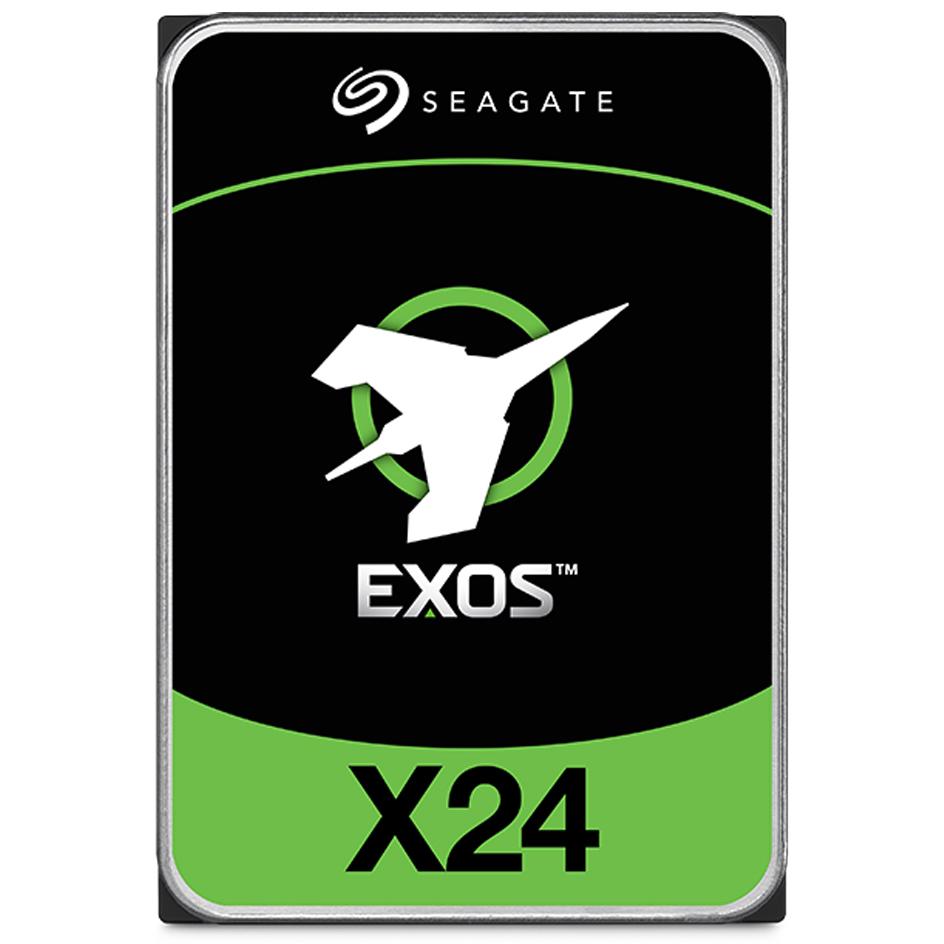 A large main feature product image of Seagate Exos X24 Enterprise HDD - 24TB 285MB