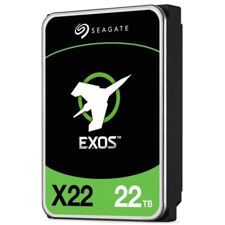 A large main feature product image of Seagate Exos X22 Enterprise HDD - 22TB 285MB