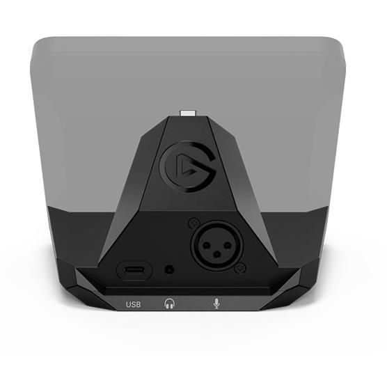 A large main feature product image of Elgato XLR Dock for Stream Deck+