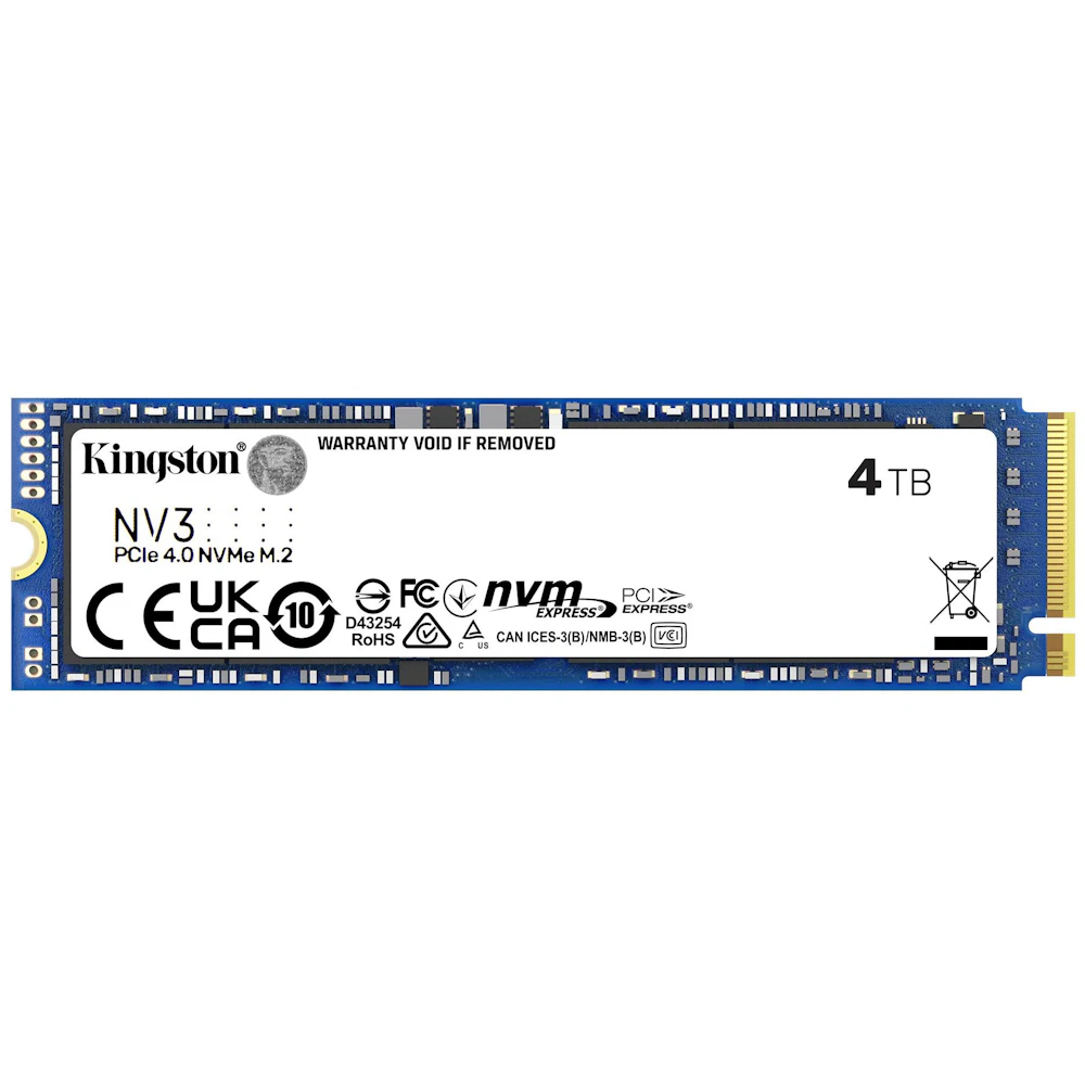 Kingston NV3 PCIe Gen4 NVMe M.2 SSD - 4TB
