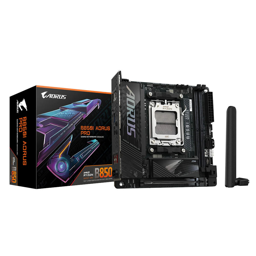 Gigabyte B850I AORUS PRO AM5 Mini-ITX Desktop Motherboard