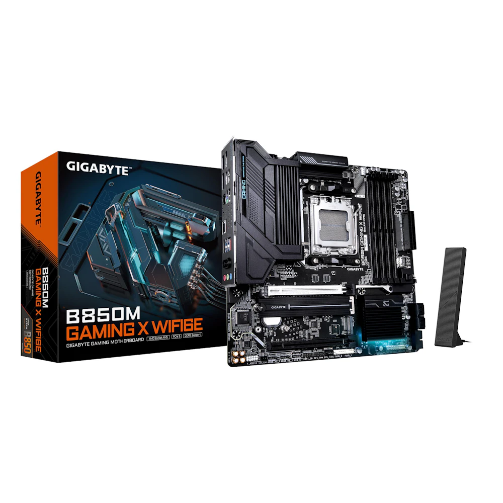 Gigabyte B850M GAMING X WiFi6E AM5 mATX Desktop Motherboard
