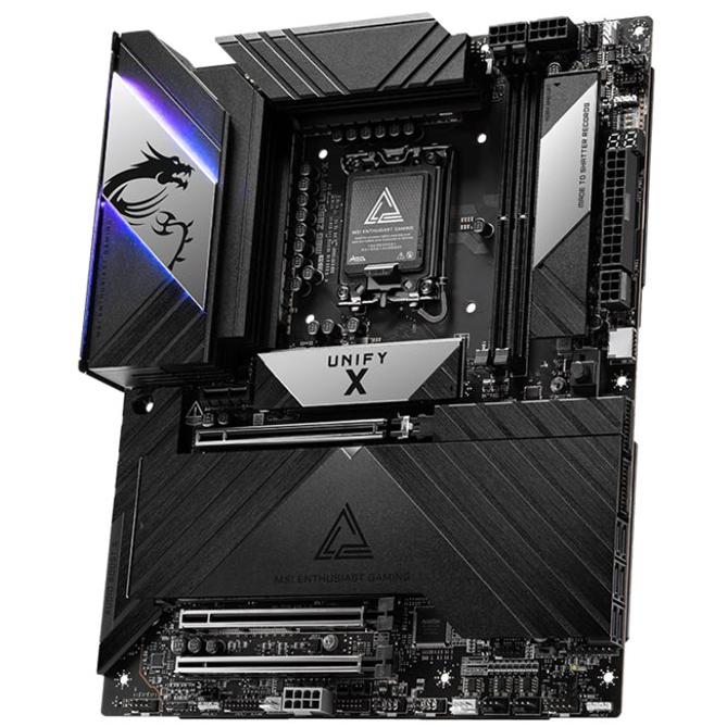 A large main feature product image of MSI MEG Z890 Unify-X LGA1851 ATX Desktop Motherboard