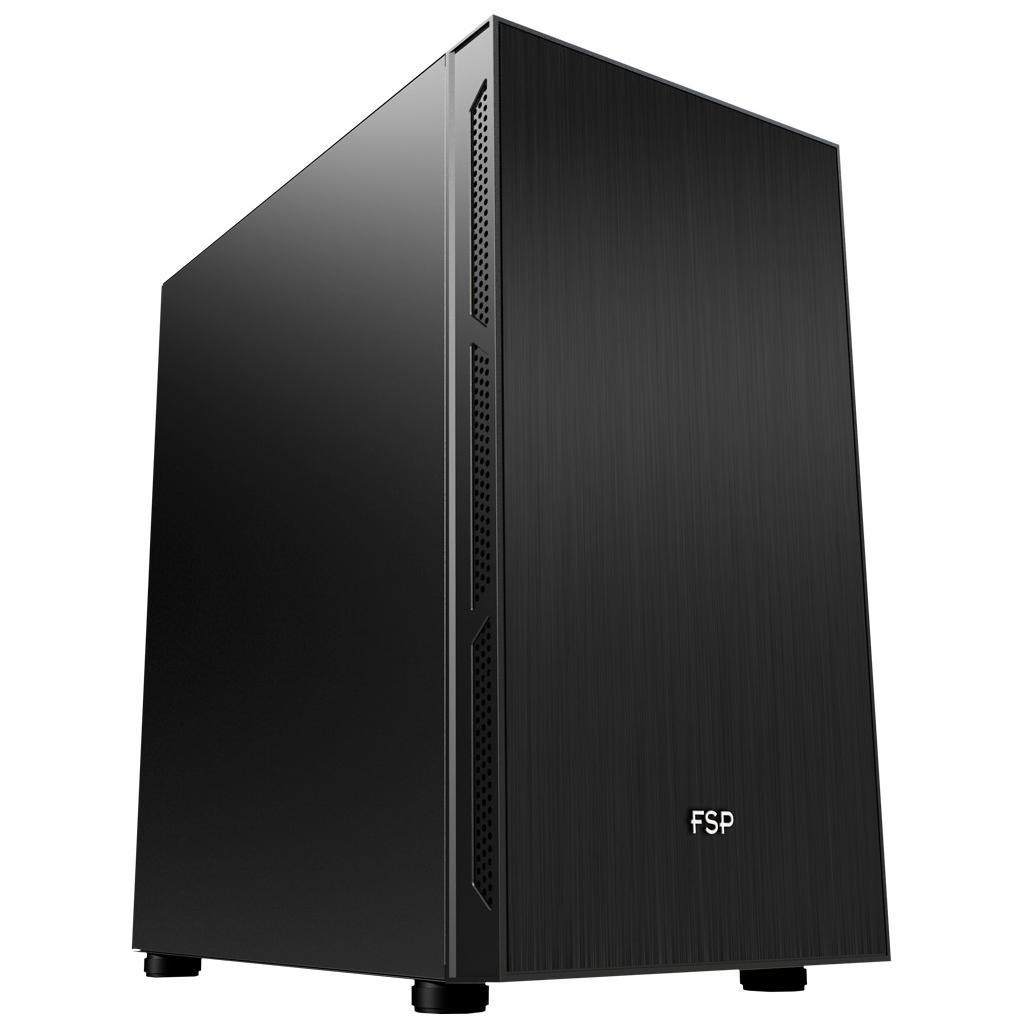 A large main feature product image of FSP CST220S - Silent Micro Tower Case (Black)