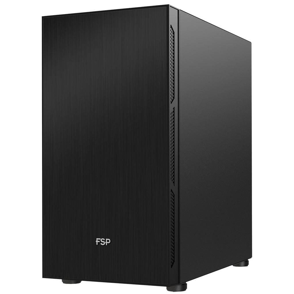 A large main feature product image of FSP CST220S - Silent Micro Tower Case (Black)