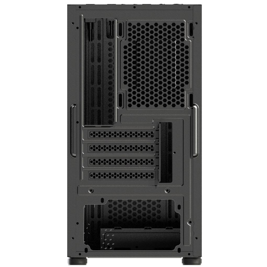 A large main feature product image of FSP CST220S - Silent Micro Tower Case (Black)