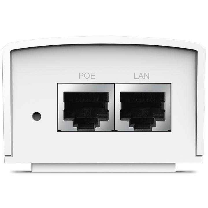 A large main feature product image of TP-Link POE4824G Omada 48V Passive PoE Injector Adapter