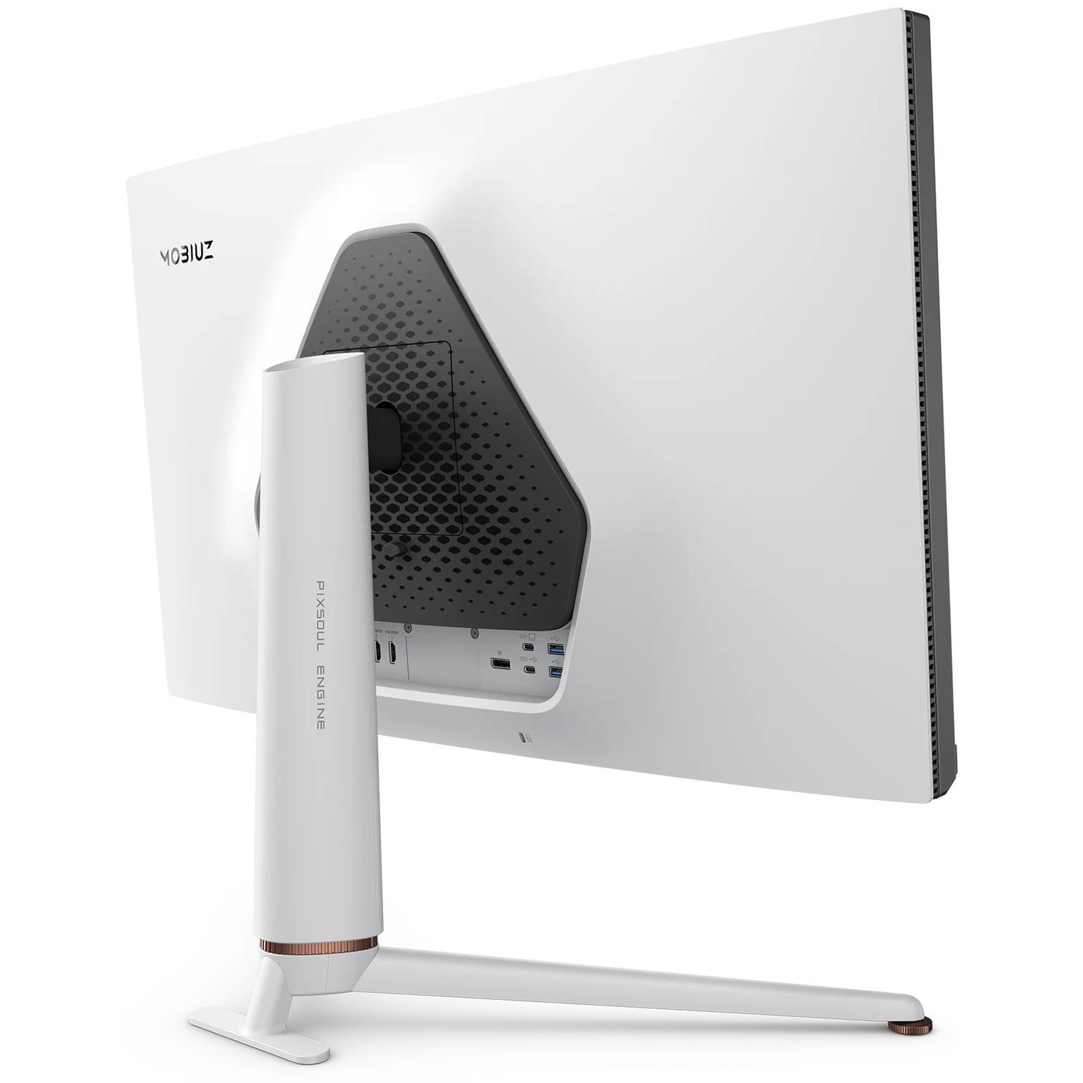 A large main feature product image of BenQ MOBIUZ EX321UX - 32" 4K 2160p 144Hz IPS Gaming Monitor