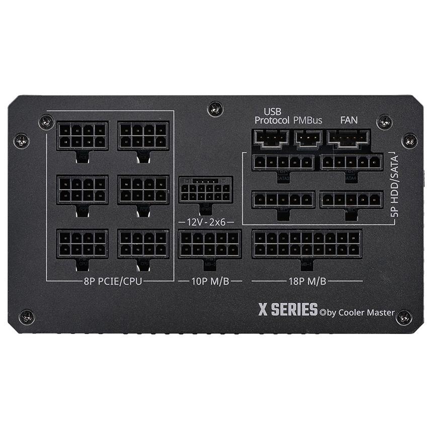 A large main feature product image of Cooler Master X Silent Edge Platinum 1100W Fanless PCIe 5.1 ATX 3.1 Modular PSU