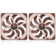 A small tile product image of Noctua NF-A14X25 G2 PWM SX2-PP - 140mm x 25mm 1500RPM Cooling Fan (2 Pack)