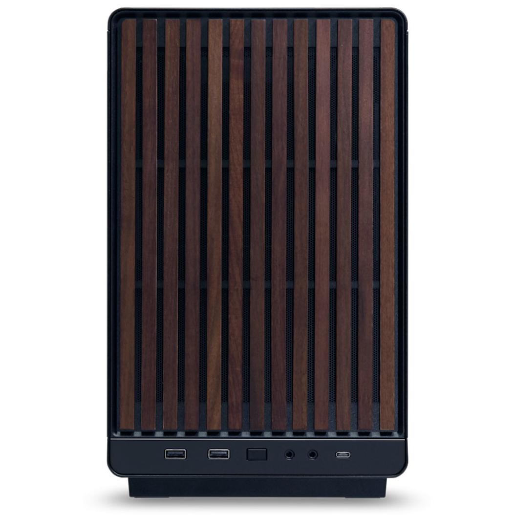 PCケース(自作PC用) LIANLI Compact PC Case, A3-mATX Wooden LIAN LI A3- mATX-WD Black Wood front panel SPCC M-ATX / ITX