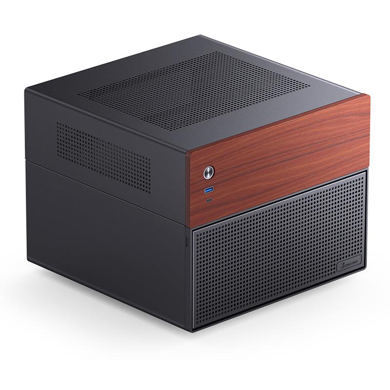 A large main feature product image of Jonsbo N4 - SFF 19.6L mATX 6+2-Bay NAS Case (Black)